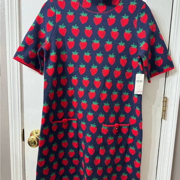 Strawberry Print Dress - Maeve Anthropologie Annalise NWT XSP - Picture 2 of 2